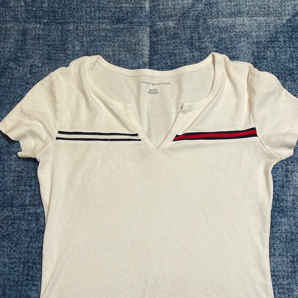 Tommy Hilfiger womens XS white tee